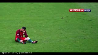 لحظات تلخ و شیرین رونالدو در یورو