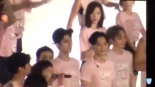 Baekhyun exo & Taeyeon snsd Moment SMTOWN in Osaka