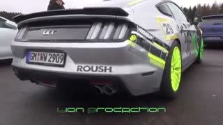 Ford Mustang GT Roush Performance Stage 2 - Revs & Drag Racing!