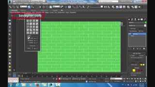 ساخت دیوار آجری در مکس