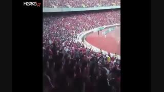 شعار زیبا و هماهنگ هواداران پرسپولیس