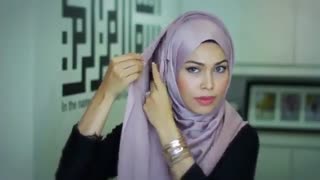 مدل بستن شال