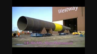 نگاهی به فرآینده ساخت و نصب شاسی توربین های بادی فراساحل/Process Steps Mono Pile