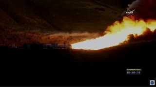 تست بوستر پرقدرت ترین موشک فضایی جهان - راکت SLS