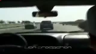 پلیس نامحسوس بزرگراه در تعقیب ماشین هیوندا