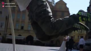 گردش در پراگ با حلقه سیرک و BMX