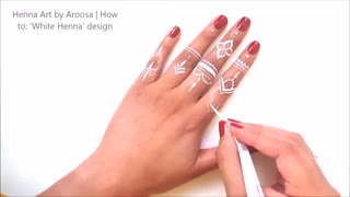 طرح حنای سفید