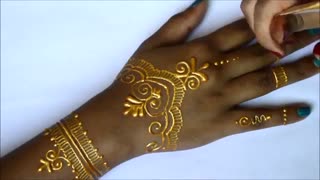 طرح حنای طلایی
