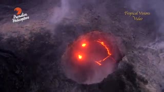 ویدئو زیبا از لبخند آتشفشان