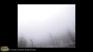 بارش برف در آمل -بهار 1393