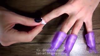 روشی ساده برای ریموو کردن لاک اکلیلی و لاک تیره How to remove glitter/dark nail polish