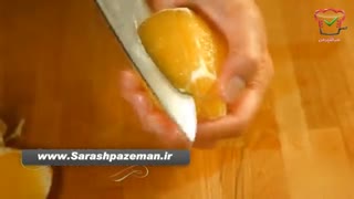 فیلم آموزش آشپزی- طرز تهیه سالاد پرتقال