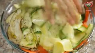 فیلم آموزش آشپزی - طرز تهیه تارت سبزیجات