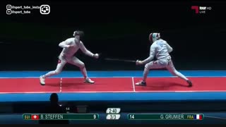 رده بندی شمشیربازی : فرانسه ۱۵-۱۱ سوئیس