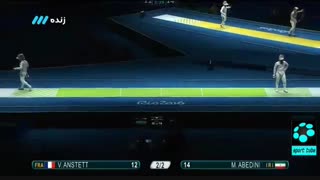 ایران ۱۵-۱۳ فرانسه : صعود مجتبی عابدینی به نیمه نهایی