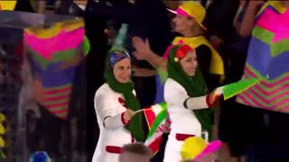 لحضه ورود تیم ایران به المپیک ریو