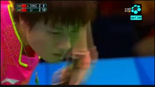 فینال پینگ پنگ زنان : چین ۴-۳ چین - قهرمانی دینگ نینگ