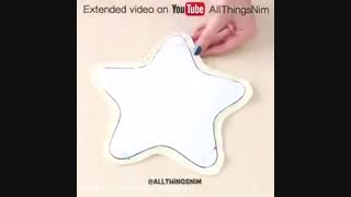 درست کردن بالشتک به شکل  ستاره