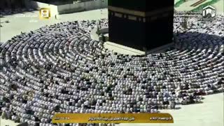 نماز ٱرام و زیبای عصر در خانه خدا مکه مکرمه