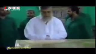 تعویض ضریح مضجع شریف حضرت امام رضا (ع) با حضور رهبر انقلاب