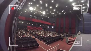 اکران مردمى فیلم  "زاپاس" و حضور امیر جعفرى،ریما رامین فر و برزو نیک نژاد در سینما آزادى