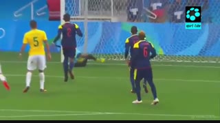 یک چهارم نهایی فوتبال المپیک : برزیل ۲-۰ کلمبیا