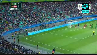 یک چهارم نهایی فوتبال المپیک : نیجریه ۲-۰ دانمارک