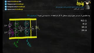 ارشد برق - ویدئو شماره 5 -مدارهای الکتریکی- حل تست سراسری سال 91