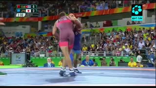 فینال کشتی فرنگی ۵۹ کیلو : قهرمانی اسماعیل مولینا از کوبا