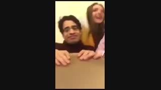 کلیپ خواندن دختر فرانسوی به زبان فارسی آخر خنده