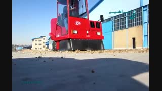 سوییپر . ( جارو کردن محوطه ها ) . نظافت کارخانه های سیمان و بتن . شرکت ابراهیم