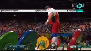 حرکت یک ضرب وزنه برداری سنگین وزن ۱۱۰ کیلو : شکستن رکورد جهان و المپیک توسط بهداد سلیمی