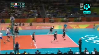 یک چهارم نهایی والیبال مردان : روسیه ۳-۰ کانادا