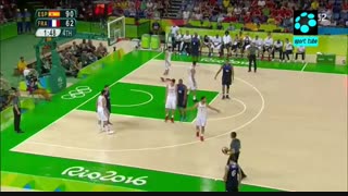 یک چهارم نهایی بسکتبال مردان : اسپانیا ۹۲-۶۷ فرانسه