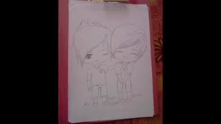 ✍✿✍ نقــــــــاشی من از الـــــــویــــن ( ایلای + کوین ) ✍✿✍