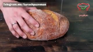 فیلم آموزش آشپزی - طرز تهیه نان پیازچه