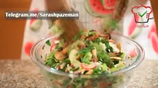 فیلم آموزش آشپزی - طرز تهیه سالاد فتوش