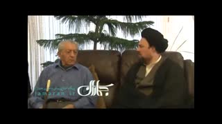 دیدار سید حسن خمینی با عزت اله انتظامی کاشت مو