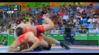 المپیک ۲۰۱۶ پیروزی کمیل قاسمی مقابل آمریکا در ۳۳ ثانیه! و صعود به فینال