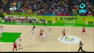 نیمه نهایی بسکتبال زنان : اسپانیا ۶۸-۵۴ صربستان