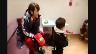JKS playing with kid