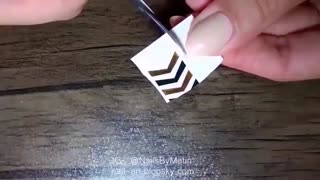 طراحی ناخن با استفاده از تتو موقت بدن Temporary Tattoo nail art