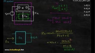 ارشد برق - ویدئو شماره 15- مدارهای الکتریکی - حل تست سراسری سال 93(روش سوم)