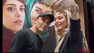 سلفی با سحر قریشی در اکران فیلم آبنبات چوبی