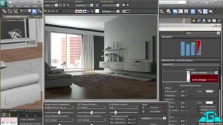 آموزش تکنیکهای رندرینگ معماری داخلی با تری دی مکس و منتال ری - آریاگستر