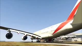 ویدئوی هواپیمای Airbus A380-800 بازی GTA V