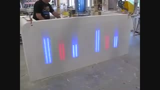 ساخت کانتر با ترکیب کورین با نور و ال ای دی