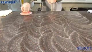 سنباده زنی ، پولیش کاری و سیقل کاری کورین - اطلسی