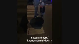 مهدی مهدوی و خانواده اش در مشهد