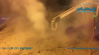 تخریب بتن به کمک ربات واترجت فشارقوی 2500 بار